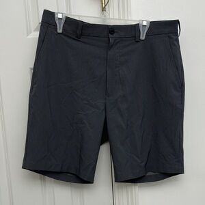 Men's Black Print Golf Shorts